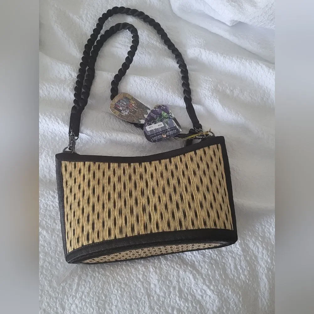 Handmade Tatami Cambodia Bag - Picture 1 of 8